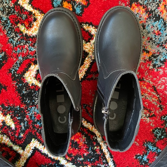 Platform chunky black boots - Picture 4 of 6